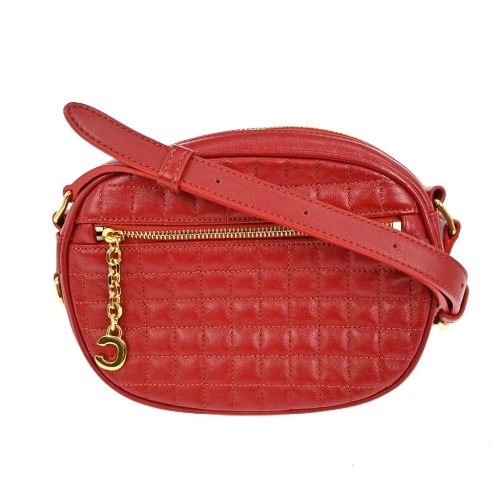 Celine Red Leather Shoulder Bag S-CE-0119 NQ02880 BNN05 - Picture 2 of 7